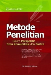 Image of Metode penelitian : dalam perspektif ilmu komunikasi dan sastra