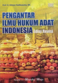 Image of Pengantar Ilmu Hukum Adat Indonesia