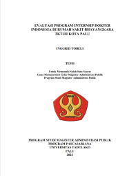 Image of EVALUASI PROGRAM INTERNSIP DOKTER 
INDONESIA DI RUMAH SAKIT BHAYANGKARA 
TKT.III KOTA PALU