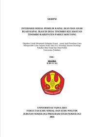 Image of INTERAKSI SOSIAL PEMILIK KAPAL IKAN DAN ANAK 
BUAH KAPAL IKAN DI DESA TINOMBO KECAMATAN 
TINOMBO KABUPATEN PARIGI MOUTONG