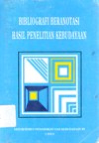 Image of Bibliografi Beranotasi Hasil Penelitian Kebudayaan