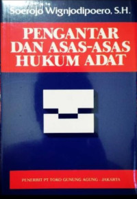 Image of Pengantar dan Asas Asas Hukum Adat