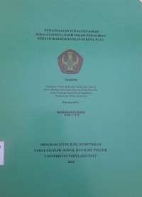 Image of Pemanfaatan Fitur Instagram sebagai Sarana Komunikasi Pemasaran Kedai Babakkeroyokan di Kota Palu